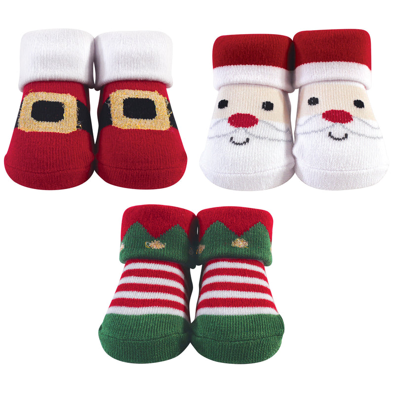 Hudson Baby Socks Boxed Giftset, Santa