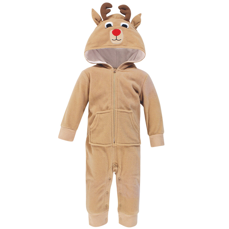 Hudson Baby Fleece Jumpsuits, Coveralls, and Playsuits, Reindeer Baby