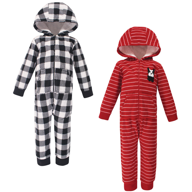 Hudson Baby Fleece Jumpsuits, Coveralls, and Playsuits, Christmas Dog Toddler