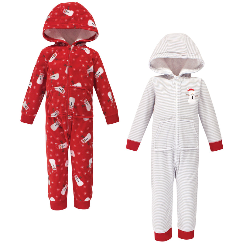 Hudson Baby Fleece Jumpsuits, Coveralls, and Playsuits, Santa Snowman Toddler