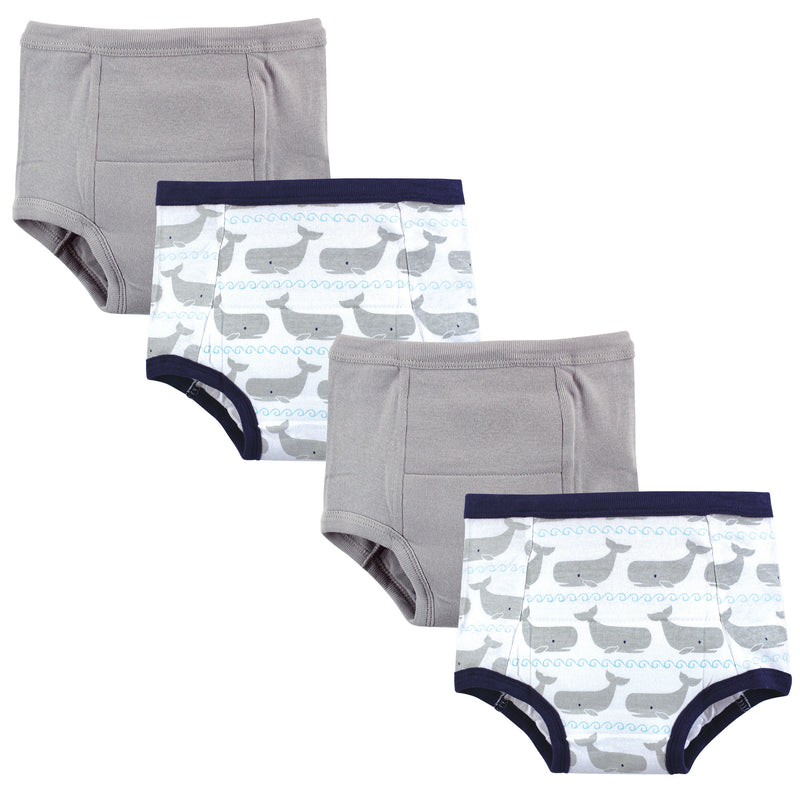 Hudson Baby Cotton Training Pants, Whales