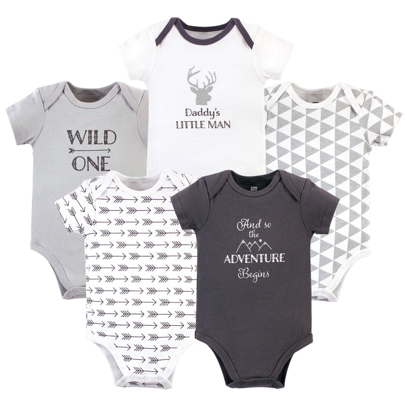 Hudson Baby Cotton Bodysuits, And So The Adventure Begins
