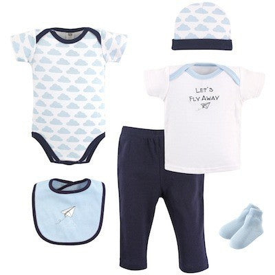 Hudson Baby Layette Boxed Giftset, Airplane