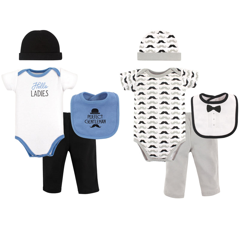 Hudson Baby Layette Boxed Giftset, Perfect Gentleman