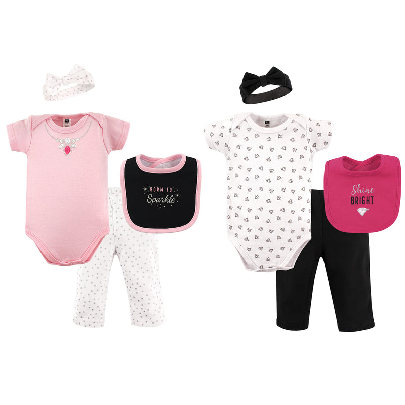 Hudson Baby Layette Boxed Giftset, Sparkle