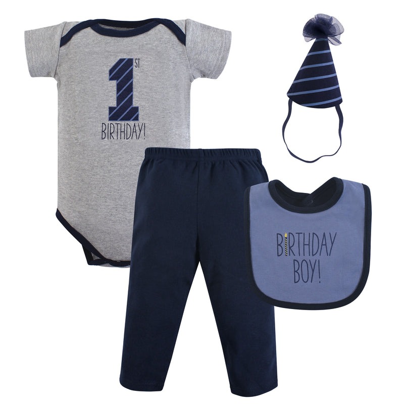 Hudson Baby Birthday Boxed Giftset, Birthday Boy