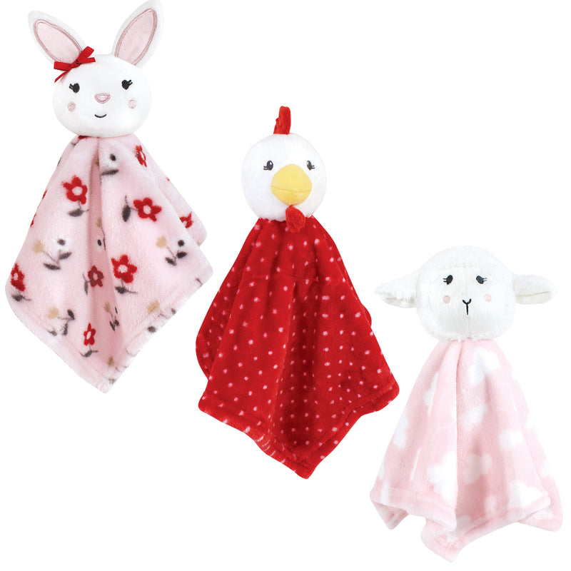 Hudson Baby Animal Face Security Blanket, Bunny Fox