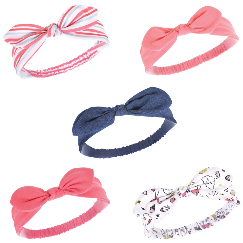 Hudson Baby Cotton and Synthetic Headbands, Doodle