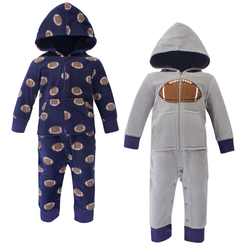 Hudson Baby Fleece Jumpsuits, Coveralls, and Playsuits, Football Baby