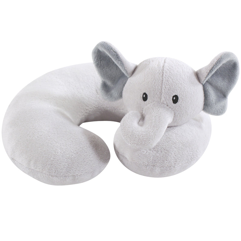 Hudson Baby Neck Pillow, Gray Elephant