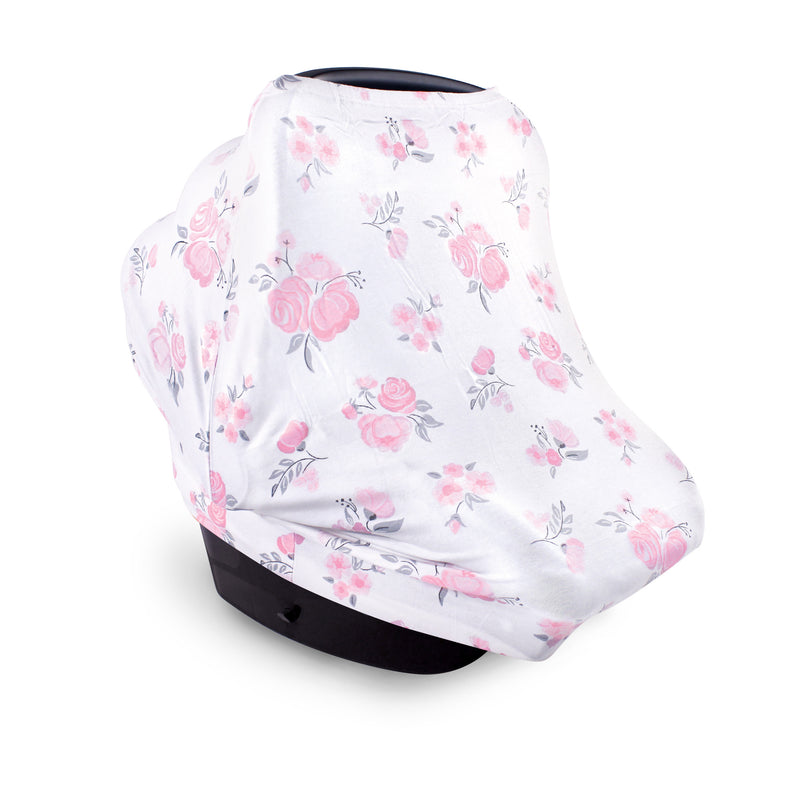 Hudson Baby Multi-use Car Seat Canopy, Pink Floral