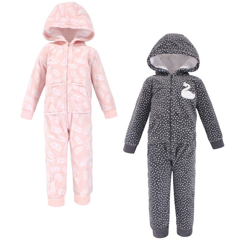 Hudson Baby Fleece Jumpsuits, Coveralls, and Playsuits, Swan Toddler