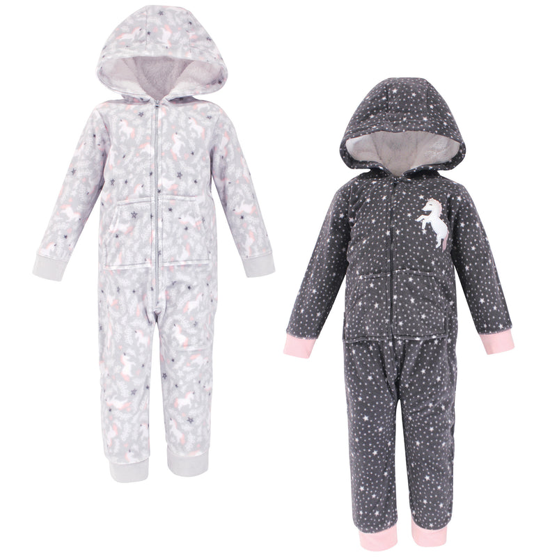 Hudson Baby Fleece Jumpsuits, Coveralls, and Playsuits, Whimsical Unicorn Toddler