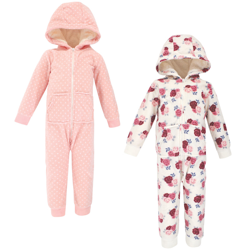 Hudson Baby Fleece Jumpsuits, Coveralls, and Playsuits, Floral Toddler