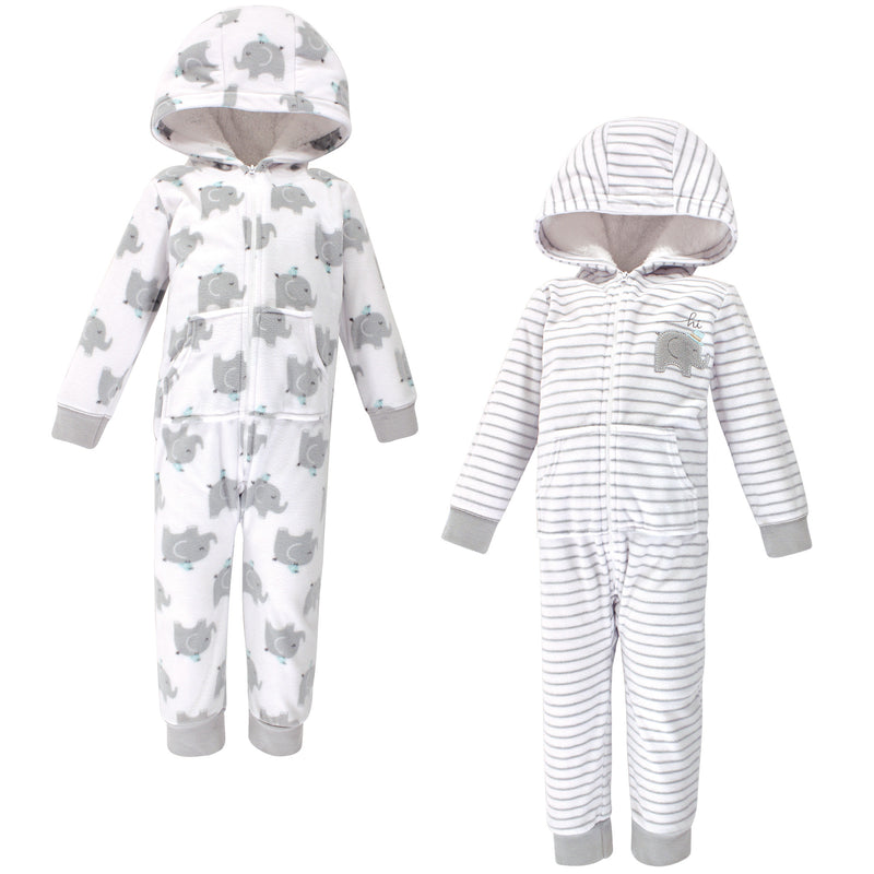 Hudson Baby Fleece Jumpsuits, Coveralls, and Playsuits, Elephants Toddler