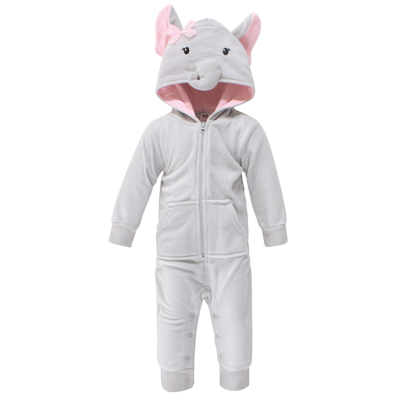 Hudson Baby Fleece Jumpsuits, Coveralls, and Playsuits, Pretty Elephant Baby