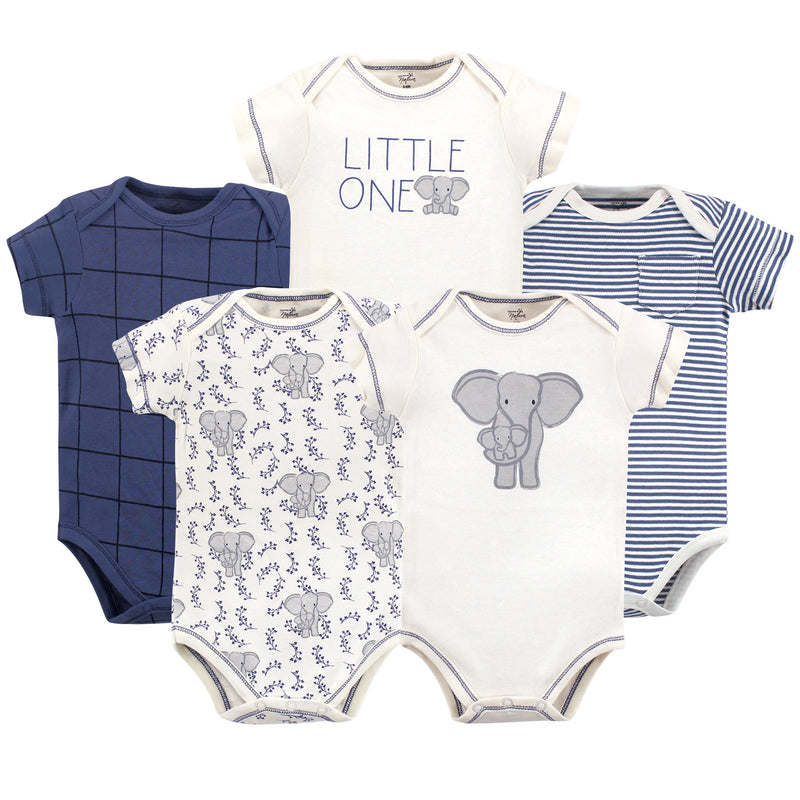 Touched by Nature Organic Cotton Bodysuits, Elephant
