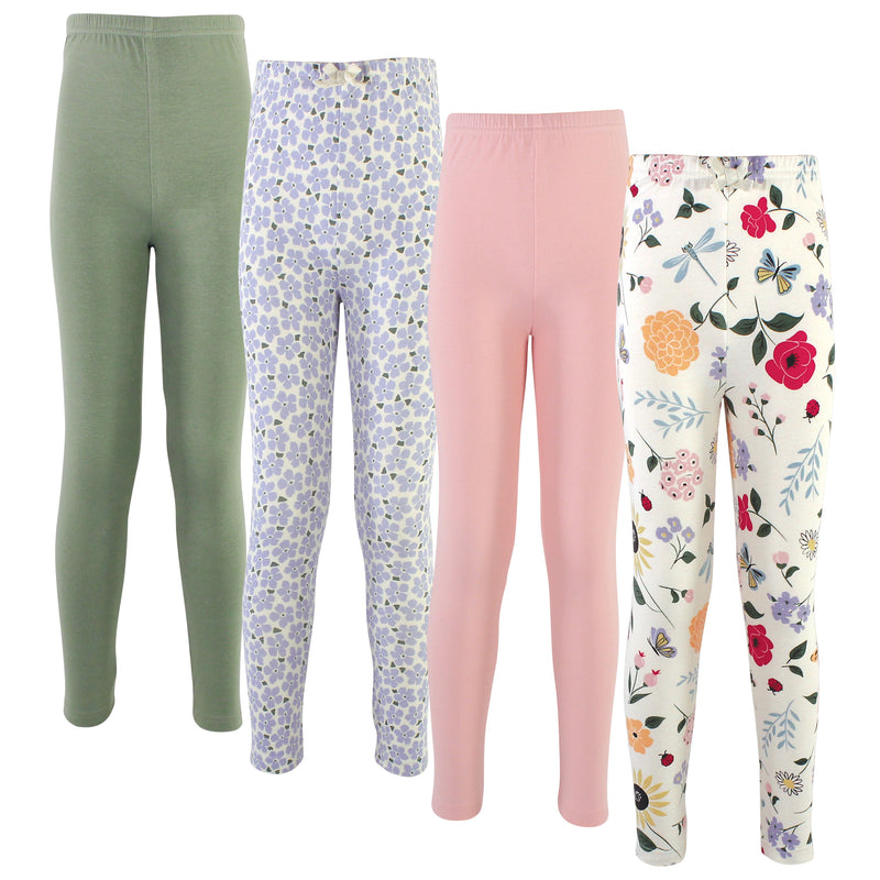 Touched by Nature Organic Cotton Leggings, Flutter Garden