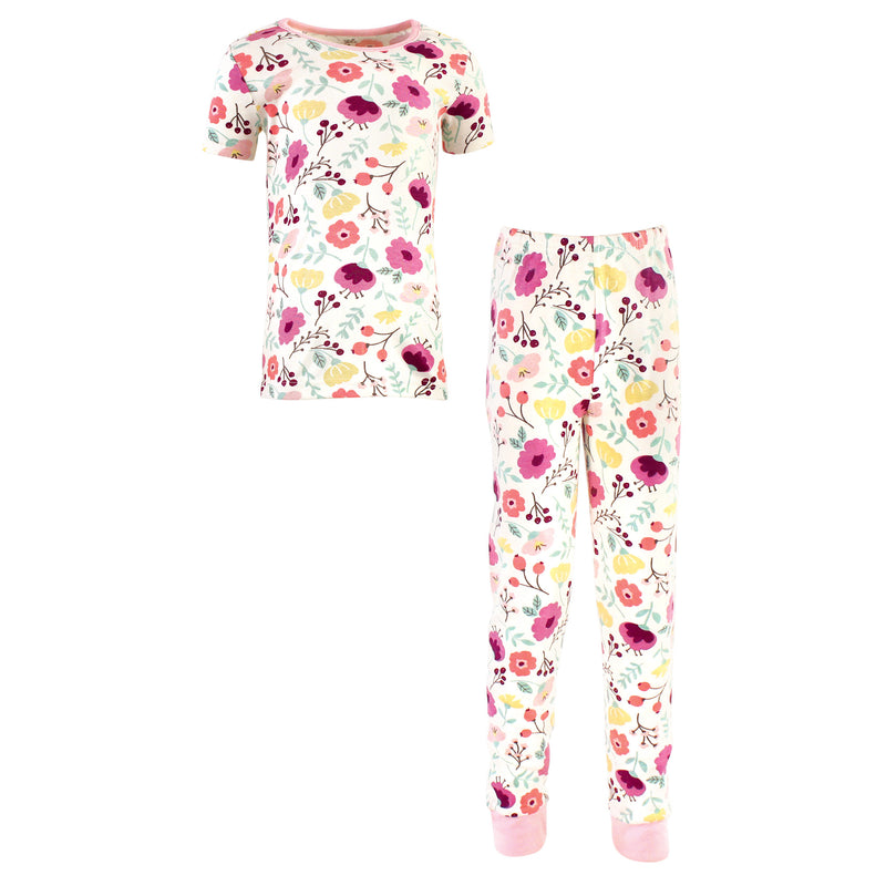 Touched by Nature Organic Cotton Tight-Fit Pajama Set, Botanical