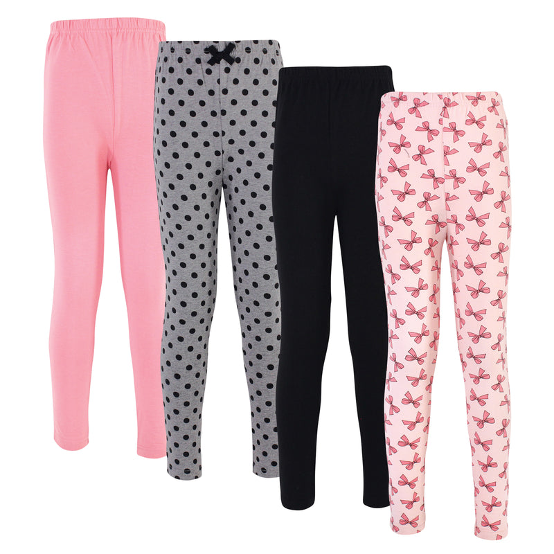 Touched by Nature Organic Cotton Leggings, Pink Bows