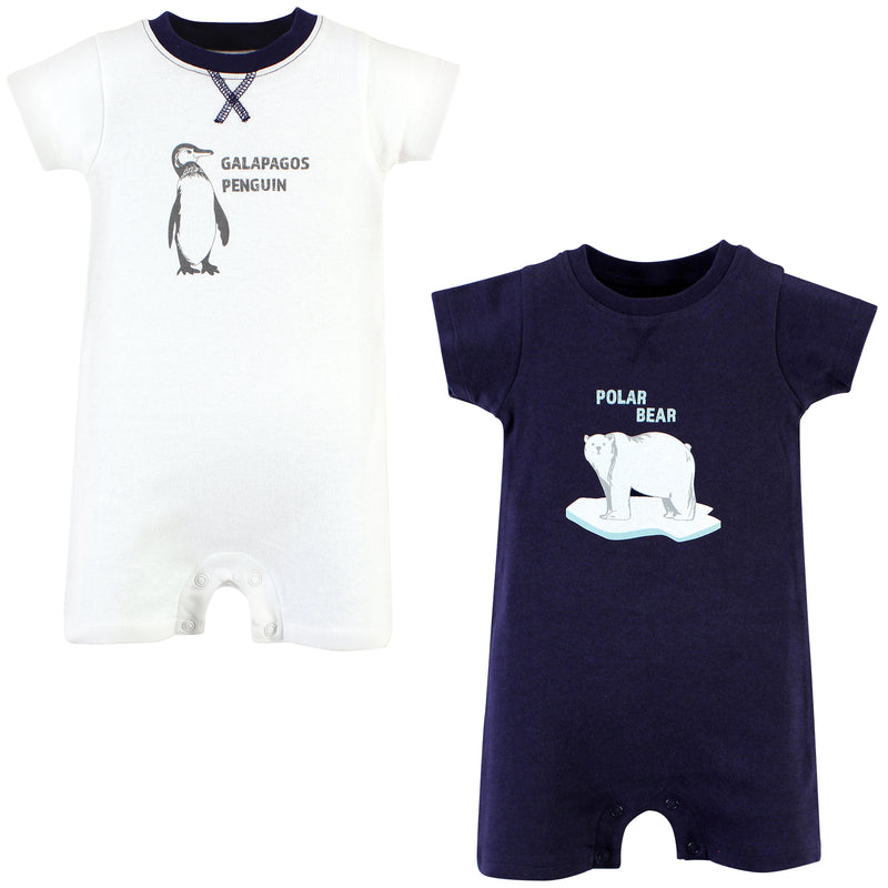 Touched by Nature Organic Cotton Rompers, Endangered Polar Bear