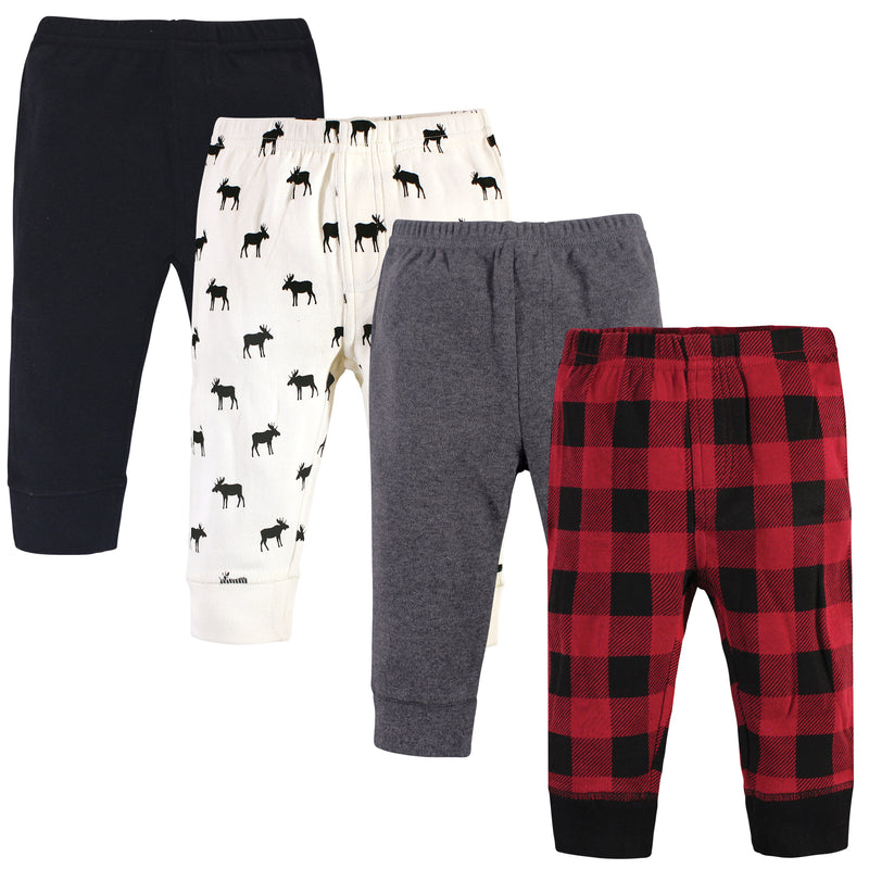 Touched by Nature Organic Cotton Pants, Buffalo Plaid Moose