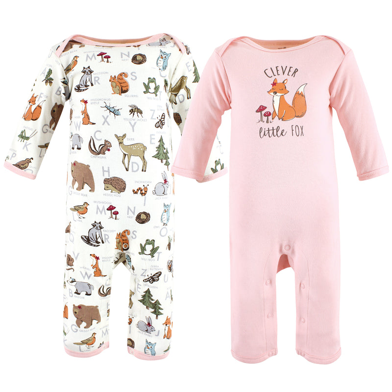 Touched by Nature Organic Cotton Coveralls, Woodland Alphabet