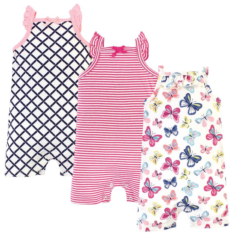 Touched by Nature Organic Cotton Rompers, Bright Butterflies
