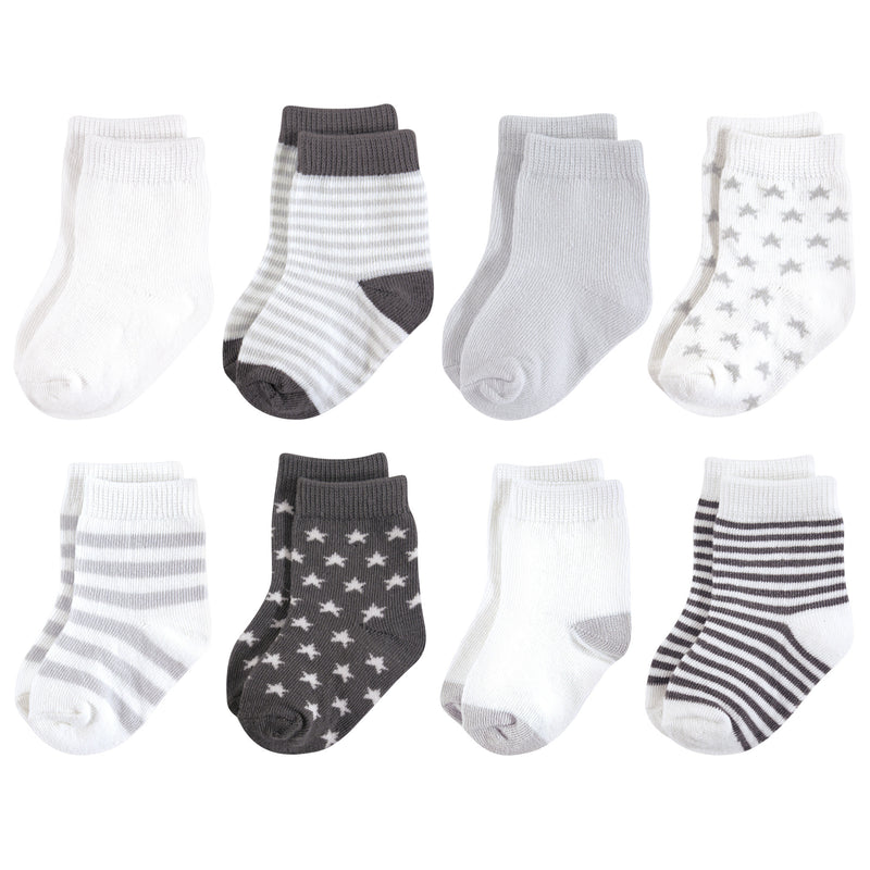 Touched by Nature Organic Cotton Socks, Charcoal Stars