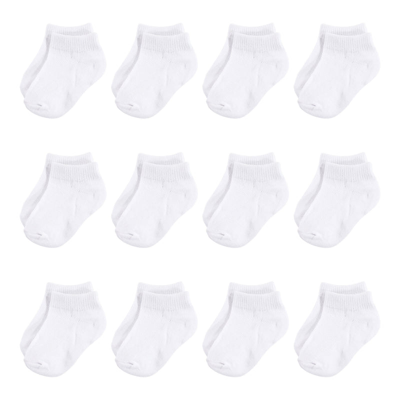 Touched by Nature Organic Cotton Socks, White No Show