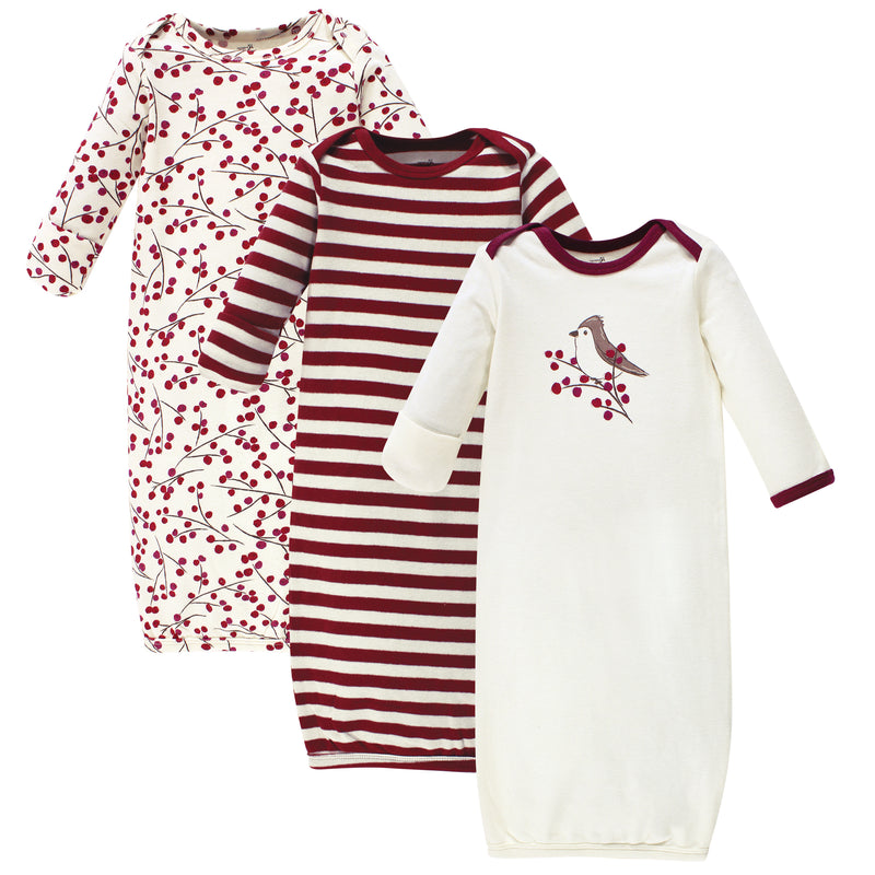 Touched by Nature Organic Cotton Gowns, Berry Branch