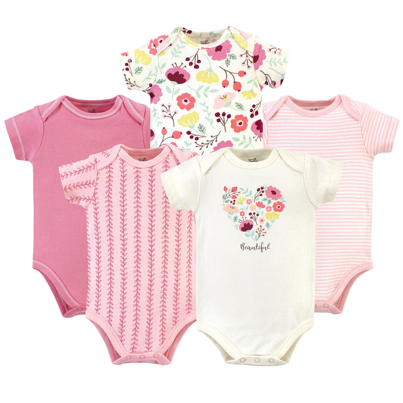 Touched by Nature Organic Cotton Bodysuits, Botanical
