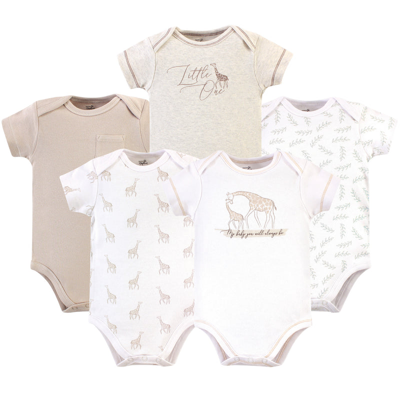 Touched by Nature Organic Cotton Bodysuits, Little Giraffe