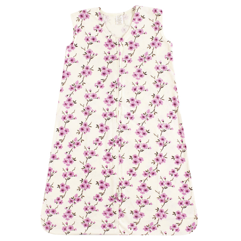 Touched by Nature Organic Cotton Sleeveless Wearable Sleeping Bag, Sack, Blanket, Cherry Blossom