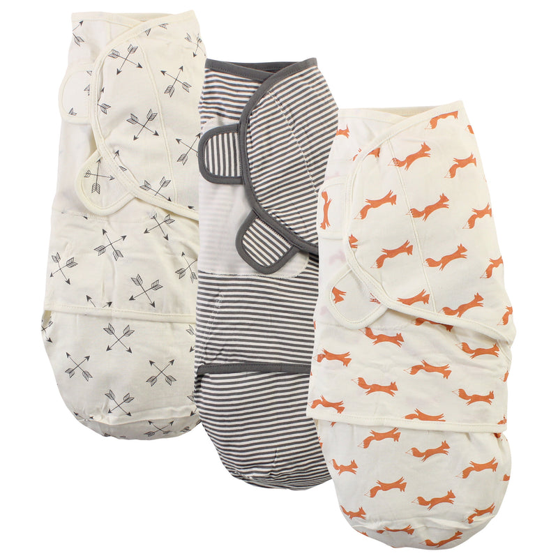 Touched by Nature Organic Cotton Swaddle Wraps, Fox