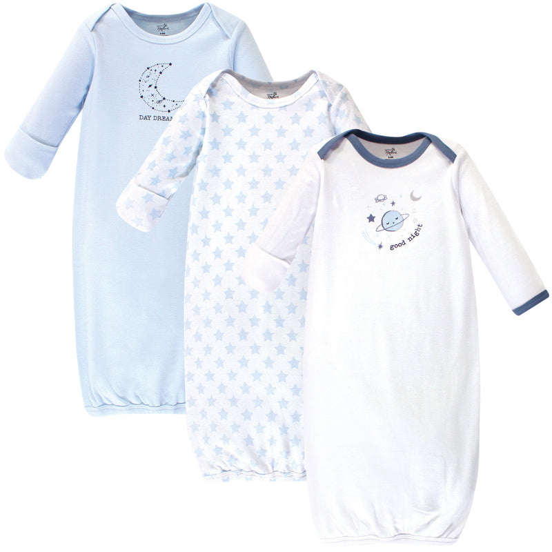 Touched by Nature Organic Cotton Gowns, Blue Constellation
