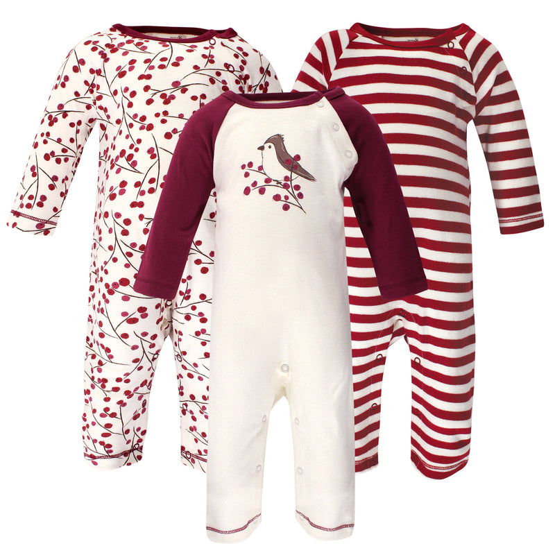 Touched by Nature Organic Cotton Coveralls, Berry Branch