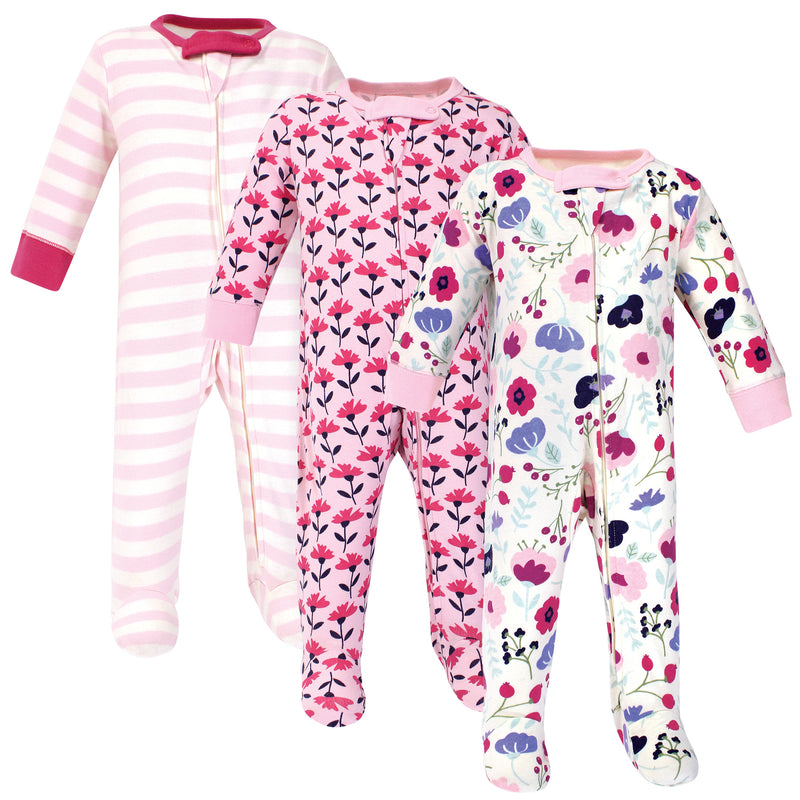 Touched by Nature Organic Cotton Sleep and Play, Pink Botanical