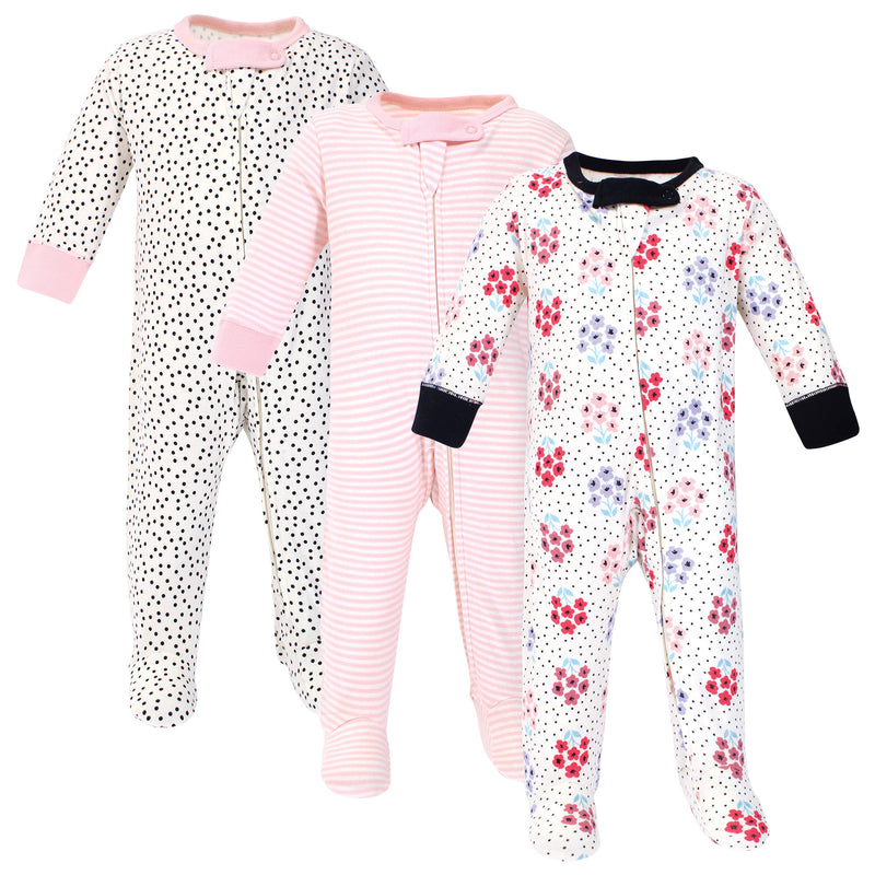 Touched by Nature Organic Cotton Sleep and Play, Floral Dot