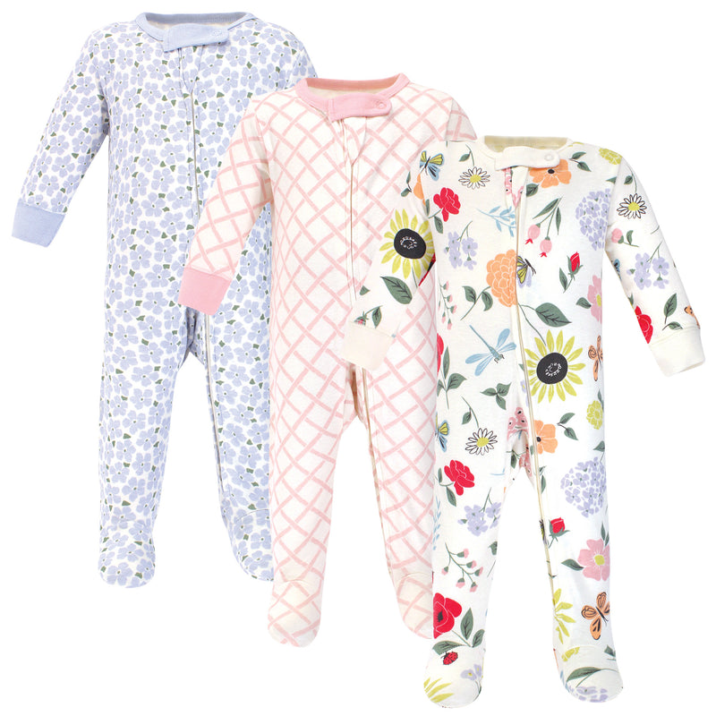 Touched by Nature Organic Cotton Sleep and Play, Flutter Garden