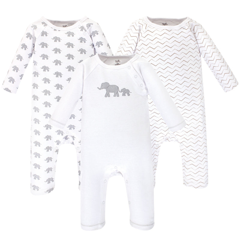 Touched by Nature Organic Cotton Coveralls, Marching Elephant