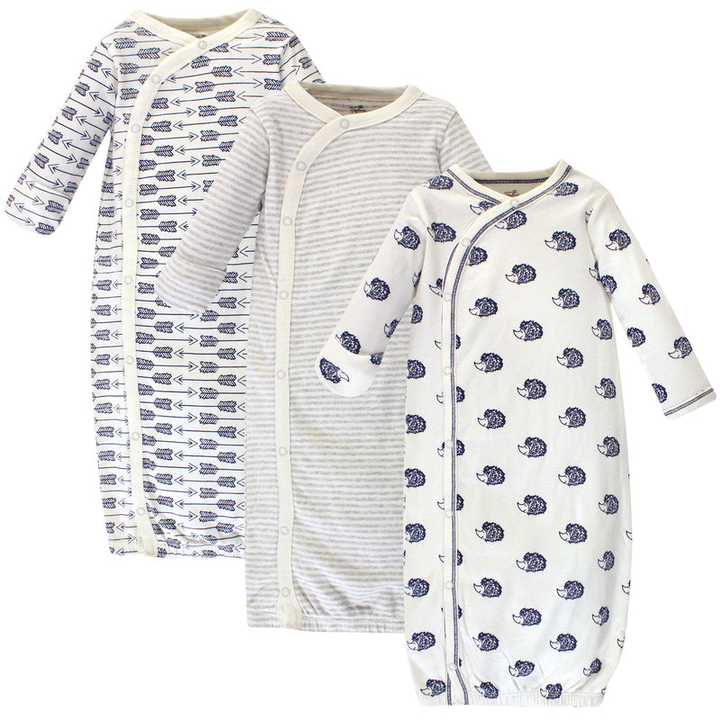 Touched by Nature Organic Cotton Kimono Gowns, Hedgehog