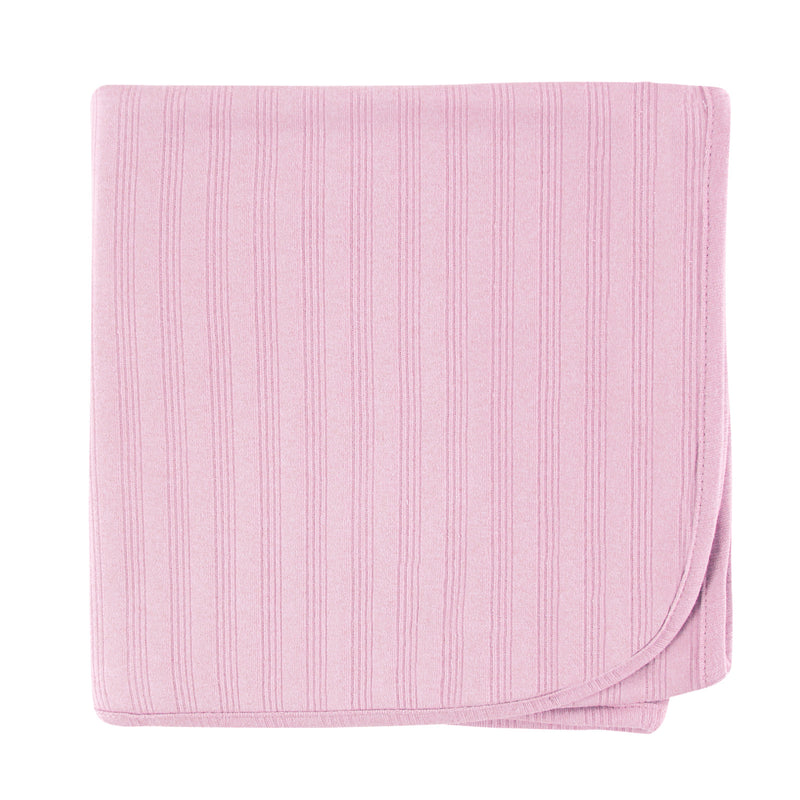 Touched by Nature Organic Cotton Swaddle, Receiving and Multi-purpose Blanket, Pink