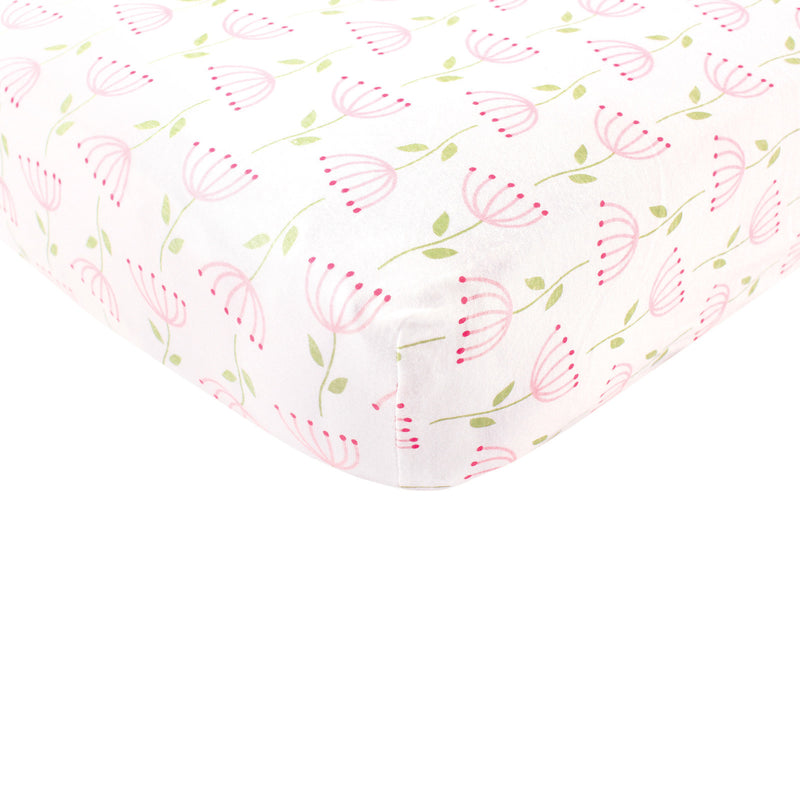 Touched by Nature Organic Cotton Crib Sheet, Flower