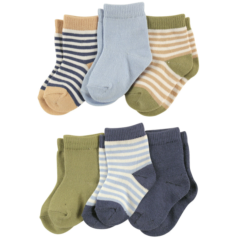 Touched by Nature Organic Cotton Socks, Boy Stripes