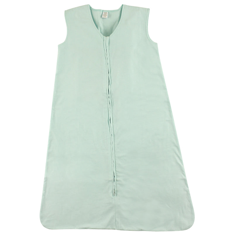 Touched by Nature Organic Cotton Sleeveless Wearable Solid Color Sleeping Bag, Sack, Blanket, Solid Glacier