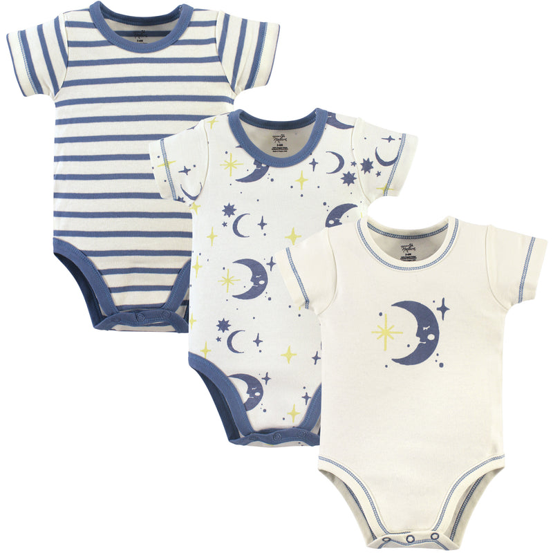 Touched by Nature Organic Cotton Bodysuits, Moon
