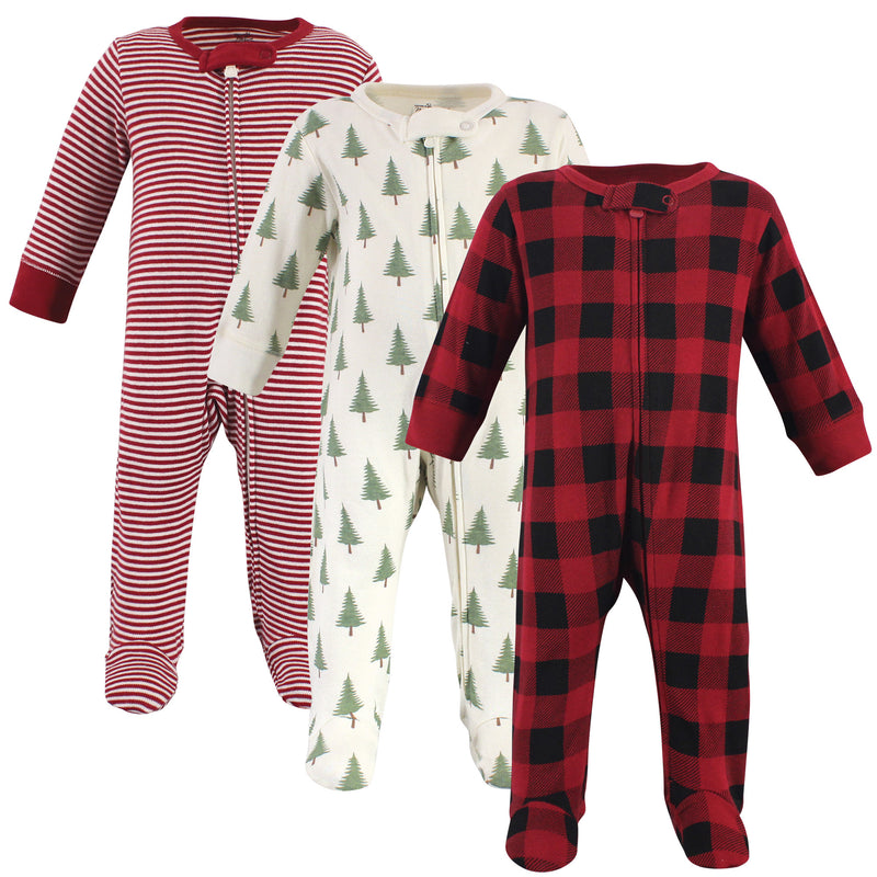 Touched by Nature Organic Cotton Sleep and Play, Tree Plaid
