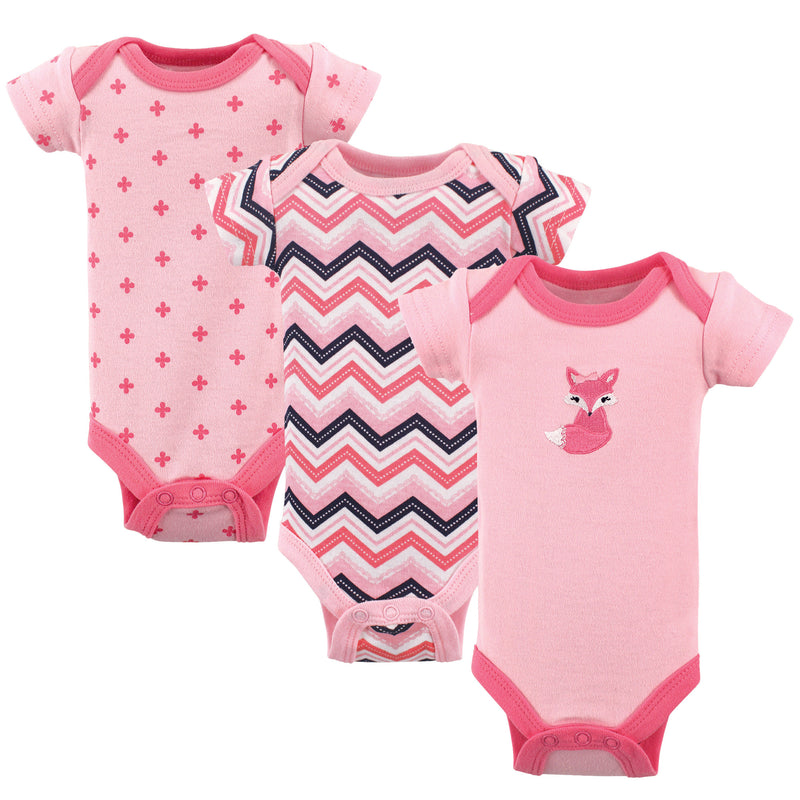 Luvable Friends Cotton Preemie Bodysuits, Foxy