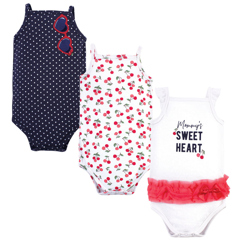 Little Treasure Cotton Bodysuits, Cherries